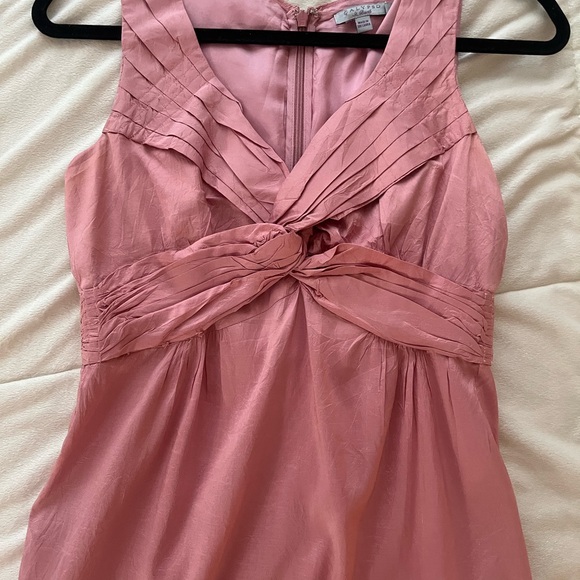 Dusty rose Calypso Saint Bart size 0 (fits like 00 ) pink silk dress semi formal - Picture 10 of 12